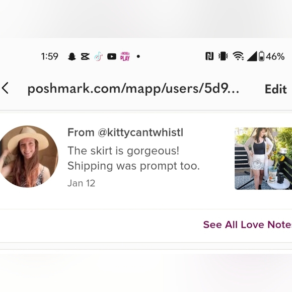 Embellished Mini skirt size large - Picture 8 of 9